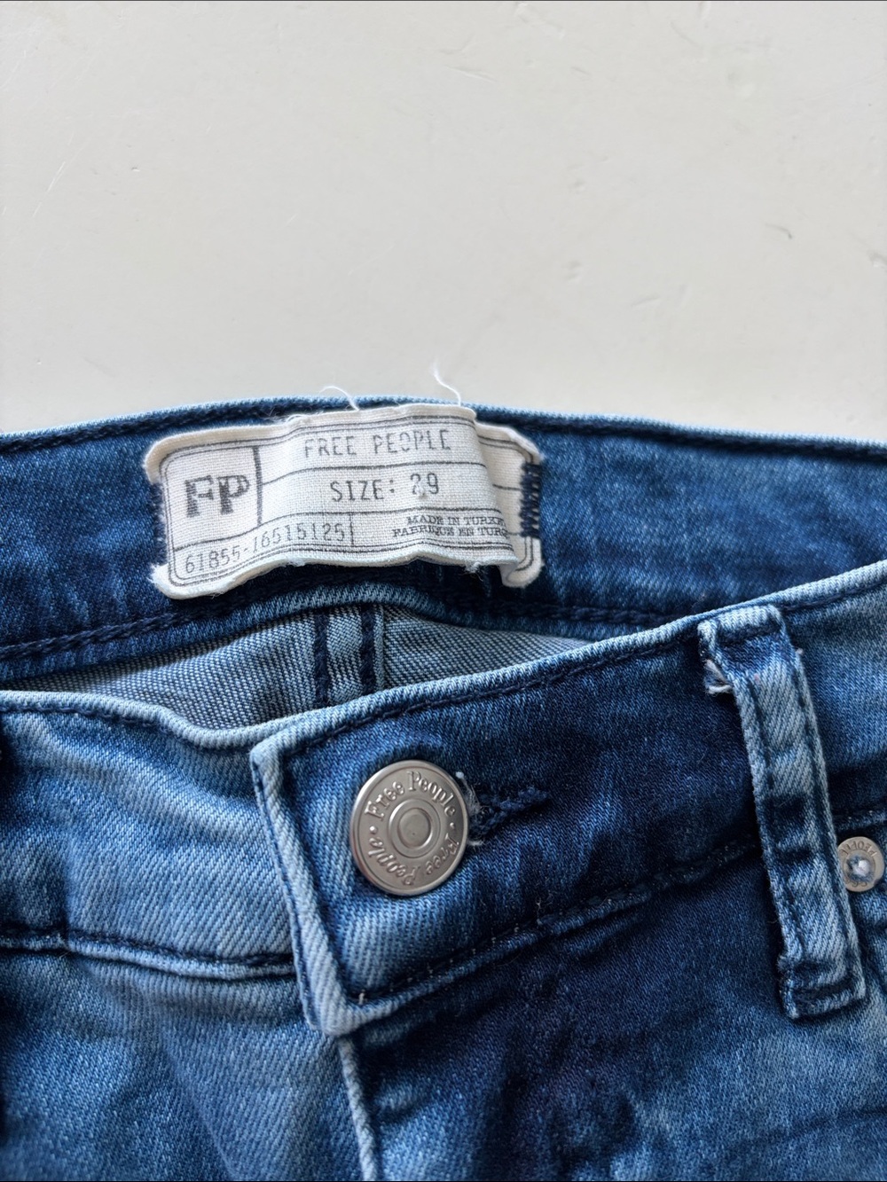 Free People High-Rise Busted Knee Skinny Jeans - Picture 5 of 5